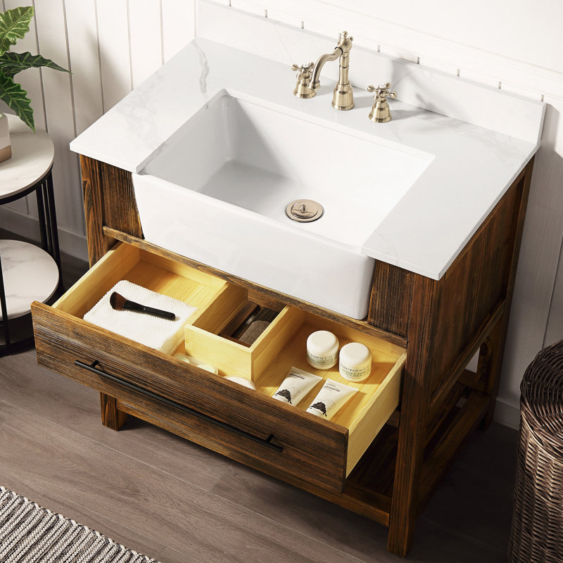 Ensemble de meuble-lavabo simple l 36 po x P 22 po x H 36 po Pomperie