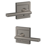 Custom Latitude Hall-Closet and Bed-Bath Lever with Upland Trim