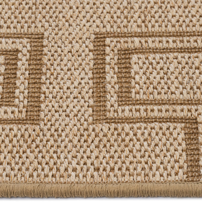 Jute/Sisal Geometric Indoor Rug, Rectangle 3' x 5'