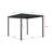 80/88S Steel Frame Pergola with Adjustable Louvered Roof-102977764-95301608