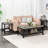 Modern Coffee Table Set of 3, 3-Piece Living Room Coffee Table Set with 2 End Table & 1 Tea Table, Space-Saving Coffee Table with MBF Broad & Metal Frame for Apartment, Gray-1820559936