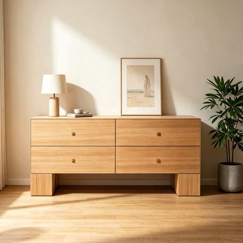 Mid-Century Console Cabinet