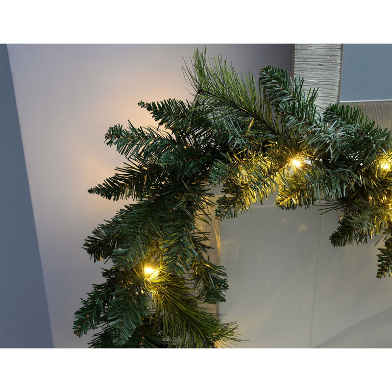 270cm Lighted Faux Garland with Lights
