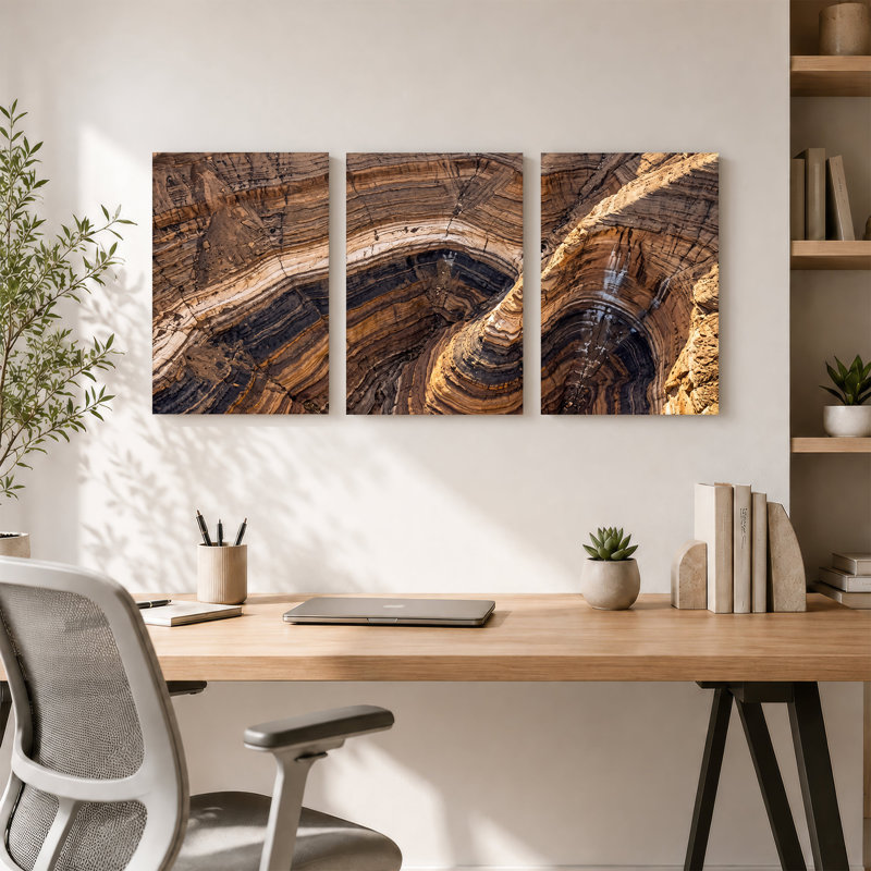 Ensemble de 3 toiles murales pliées, 36"H x 24"W x 3pcs