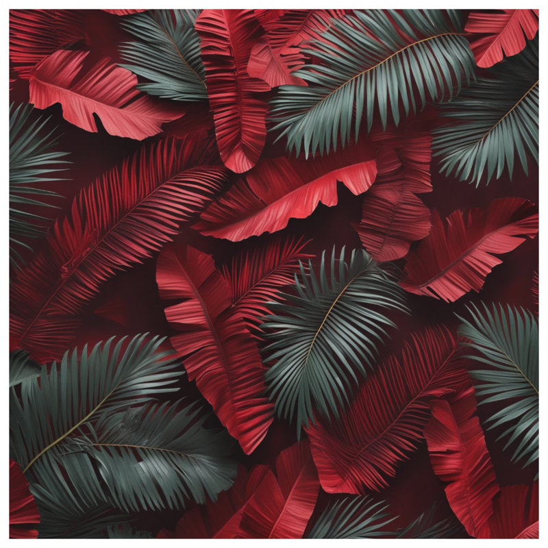 Housses de couette rouges et vertes, Très grand lit