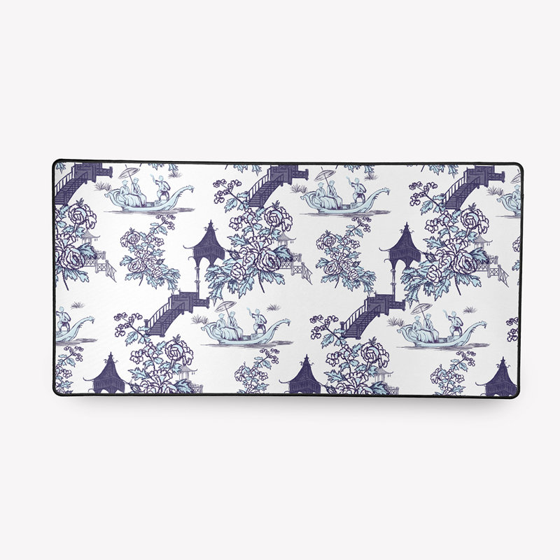 Grand coussin de bureau Marian, Bleu