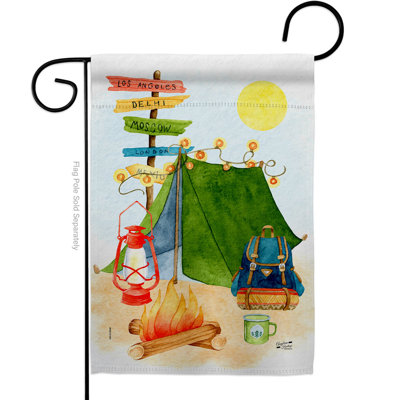 Drapeau de jardin à 2 côtés en polyester 18,5 po x 13 po