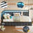 Corner Bed Frame With Led Light And Charging Station, Line Fabric Upholstered Bed With 2 Underbed Storage Drawers, Modern Daybed No Box Spring Needed/noise-free, Grey-1177235443