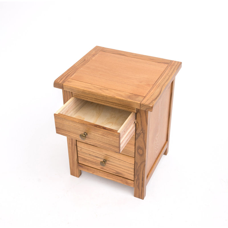 Genesee 45 cm W Bedside Table, Light Wood