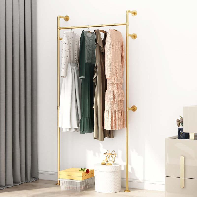 Wall Mounted Display Garment Rack for Home