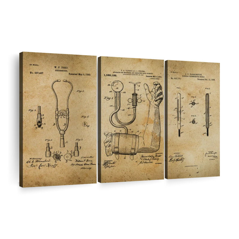 «Doctor Compilation», brevet sur plusieurs pièces, H 38 po x l 24 po x P 1,25 po