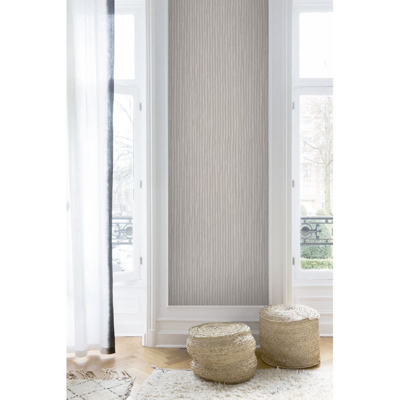 10m x 53cm 3D Embossed Roll, Dark Beige