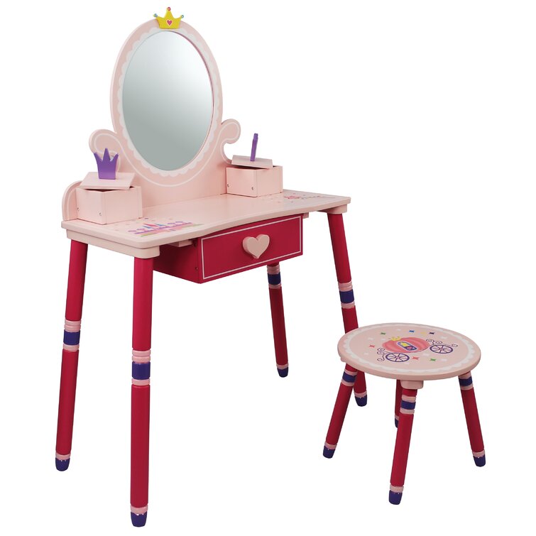 Princess Kids Vanity Set with Mirror