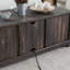 Table basse 48 po avec foyer électrique et portes de grange coulissantes Colfax-103950105