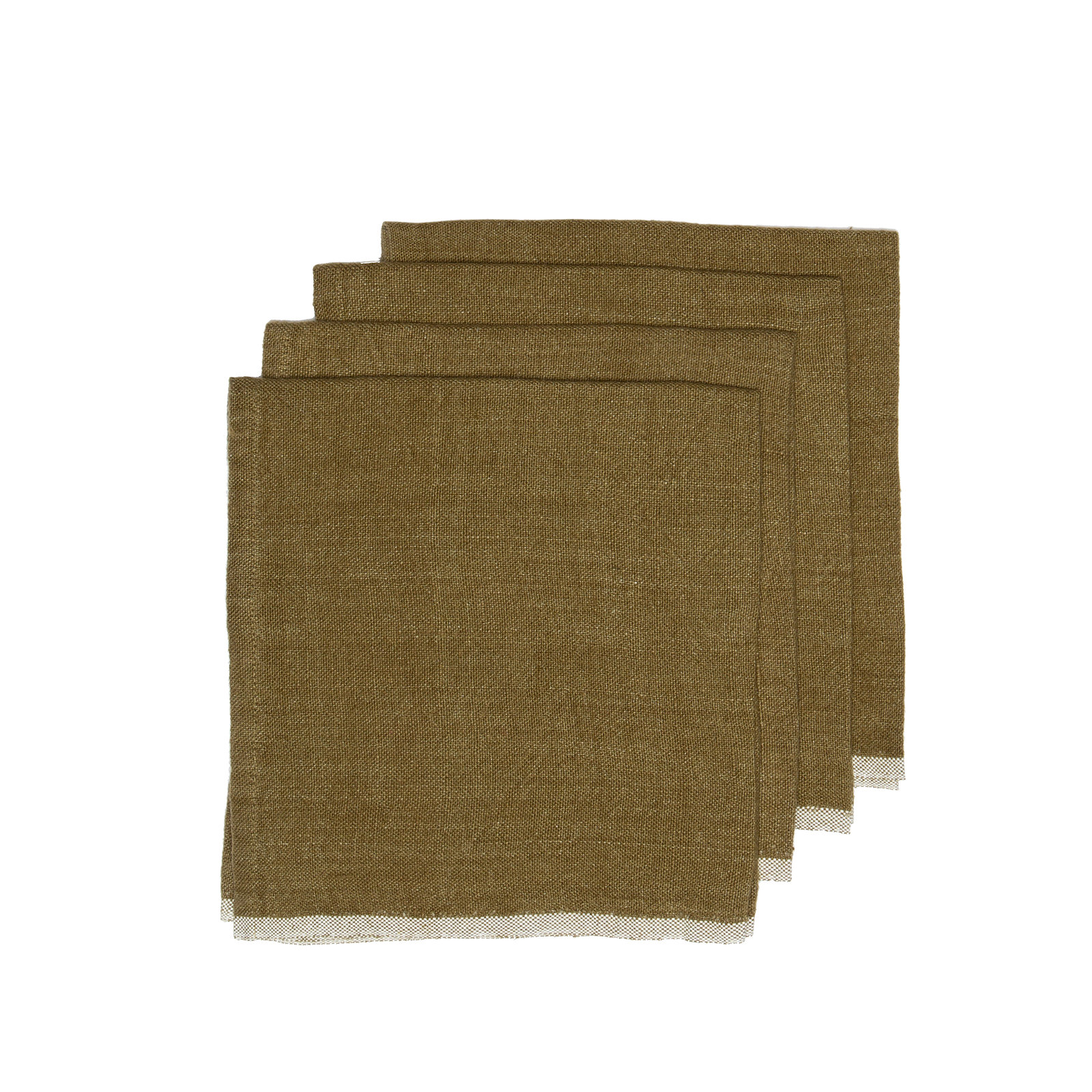 Soren Steel 20" Linen Napkin, Green