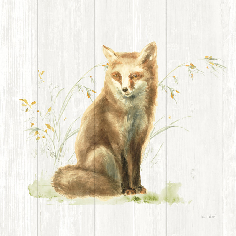 Meadows Edge IV On Wood by Danhui Nai - Wrapped Canvas Print, 91cm H x 91cm W