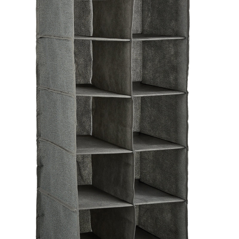  Range-chaussures 16 poches en gris