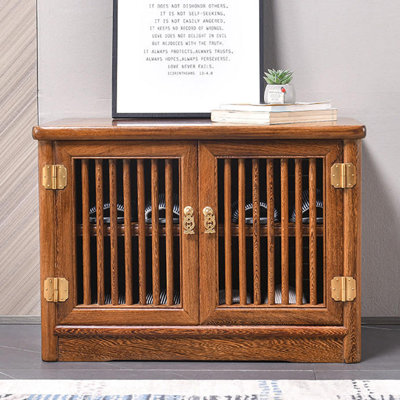 Armoire de rangement pour chaussures en bois massif 6 paires