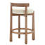 Tabouret de bar moderne rembourré avec structure en bois, tabouret de bar pour îlot de cuisine, café (ensemble de 4)-132710827