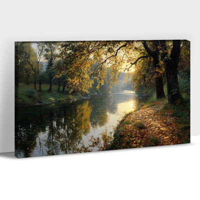 Art mural sur toile Riverside Sunrise