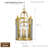 Vintage 4 - Light Glass Lantern Drum Chandelier