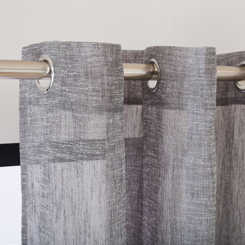 Tim Sheer Curtain, Mid Grey