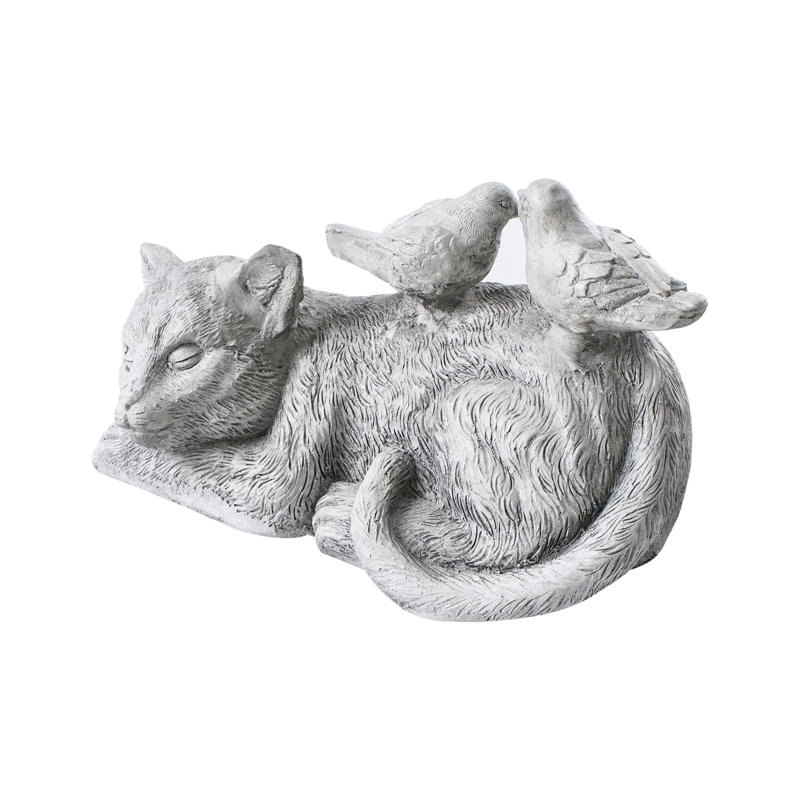 Animals Water Resistant Fiberstone Clay Garden Statue