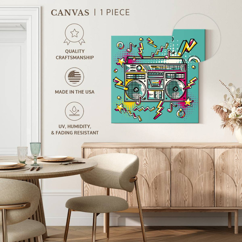 Abarca Funky Boombox, 30" H x 30" W