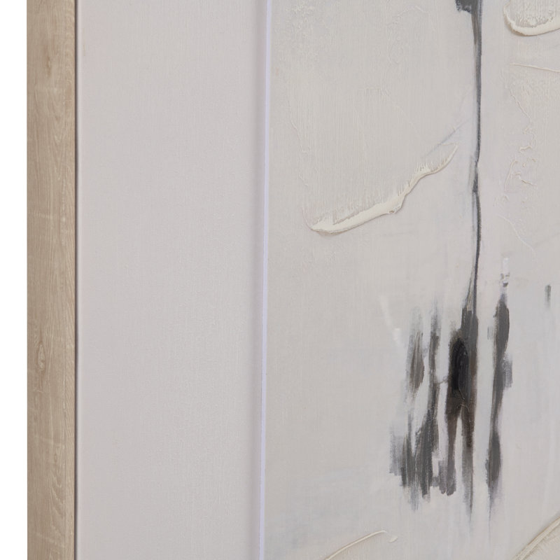 Saxton Abstract Framed Canvas Wall Art