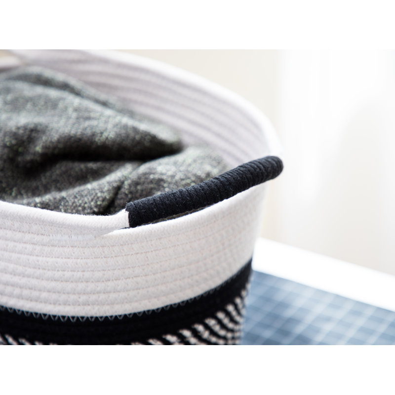 Panier en tissu, Noir