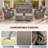 Meriline 2 - Person Outdoor Wicker Seating Group With Swivel & Glider Chairs And Tempered Glass Side Table-122524779-122524782