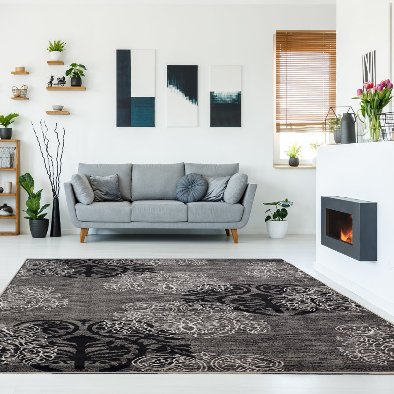 Bloomington Floral Indoor Rug, Rectangle 5' x 7'7"