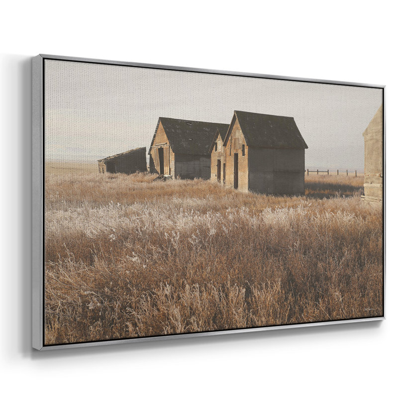 The Old Farm, reproduction d'art sur toile, H 25 po x l 37 po x P 2 po, Argent