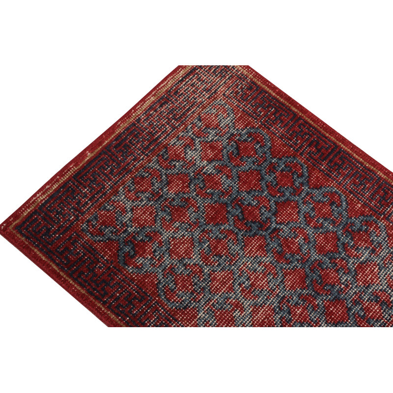 Distressed Homage Wool Geometric Area Rug, Rectangle 12' x 15'