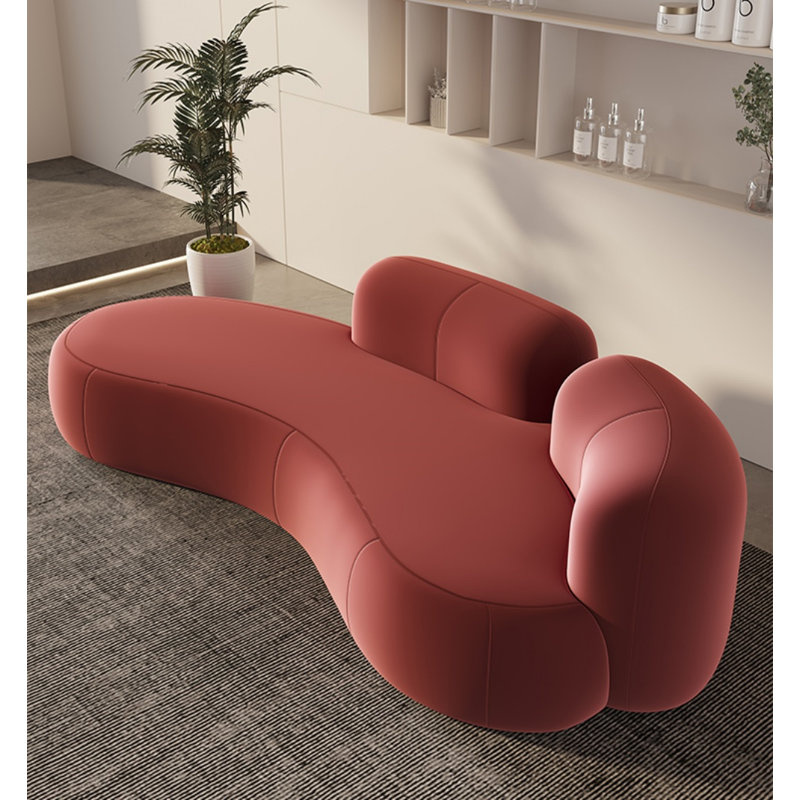 Canapé Haely, H 27,5 po x l 90,5 po x P 35,4 po, Rouge