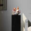 Objet décoratif en céramique en forme de cheval rose