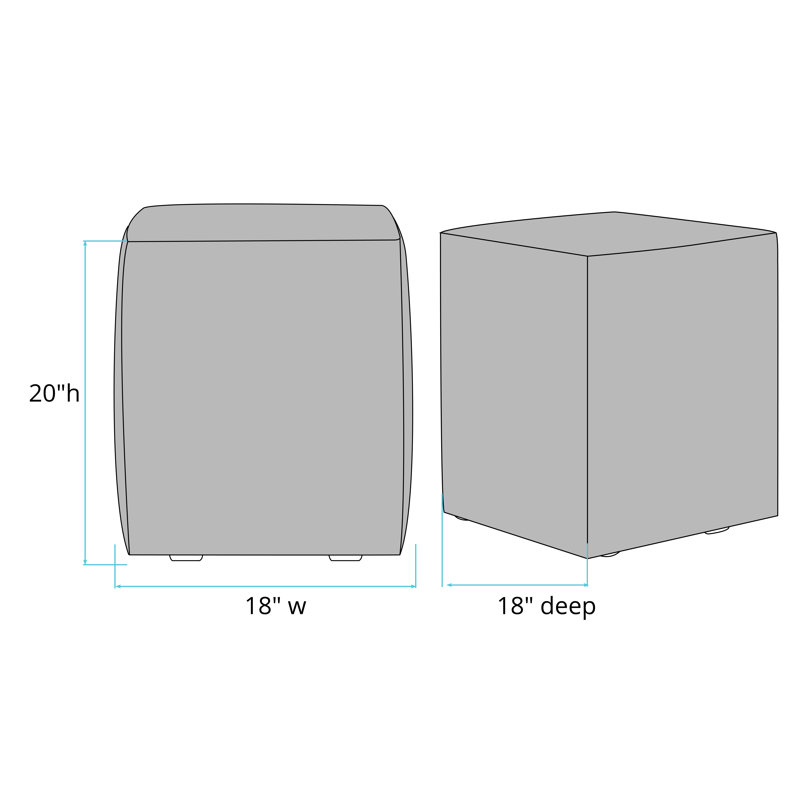 Averey Upholstered Ottoman, Breeze