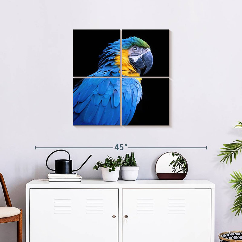 Brampt Neotropical Blue Macaw, 26" H x 26" W