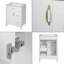 24-Inch Bathroom Vanity With Ceramic Sink, 1 Soft Close Door And 2 Soft Close Drawers