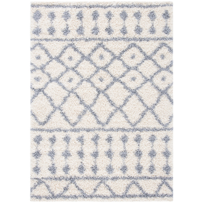 Minna Shag 600 Performance Geometric Rug, Rectangle 2'7" x 5'