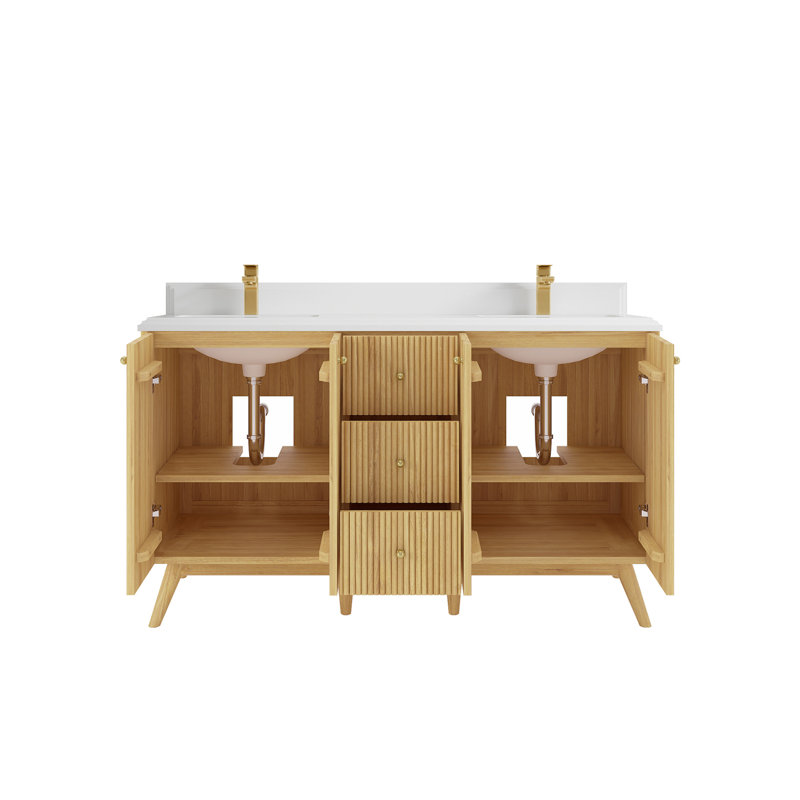Ensemble de meuble-lavabo double 60 po Kymia