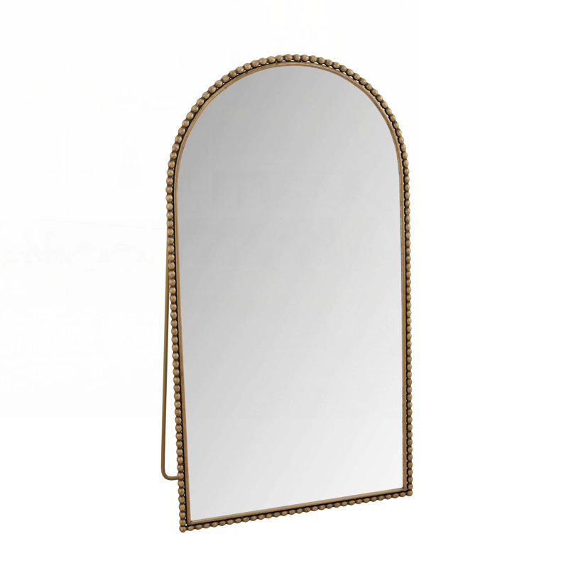 Miroir pleine grandeur en fer, Doré