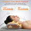 Coussin 3 en 1 ergonomique pour le massage du cou avec compression de l'air par vibration chauffante, minuterie de 30 minutes pour soulager la douleur dans le dos, les épaules et le cou