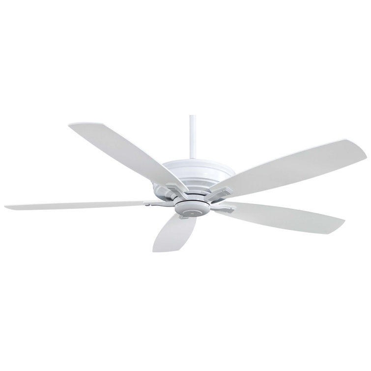 60" Kafe 5 - Blade Standard Ceiling Fan with Remote Control