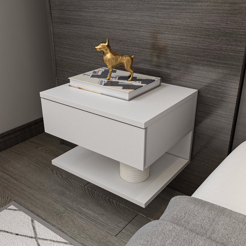 Dornall 17.7'' W Nightstand, White