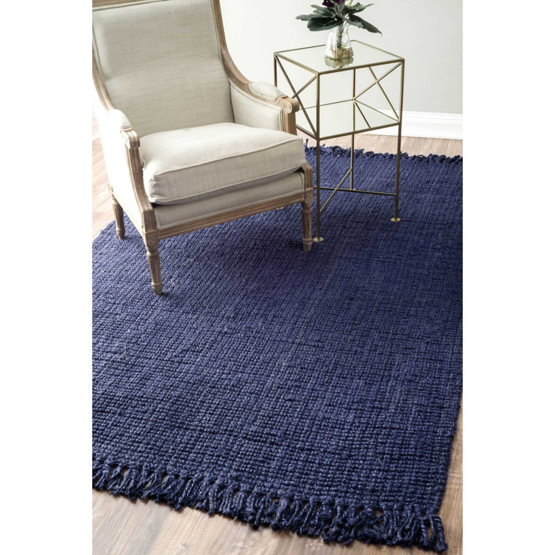 Solid Colour Jute / Sisal Hand Woven Area Rug, Rectangle 183 x 274cm