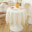 Jacquard RoundTablecloth with Wide lace Edge-2047045972