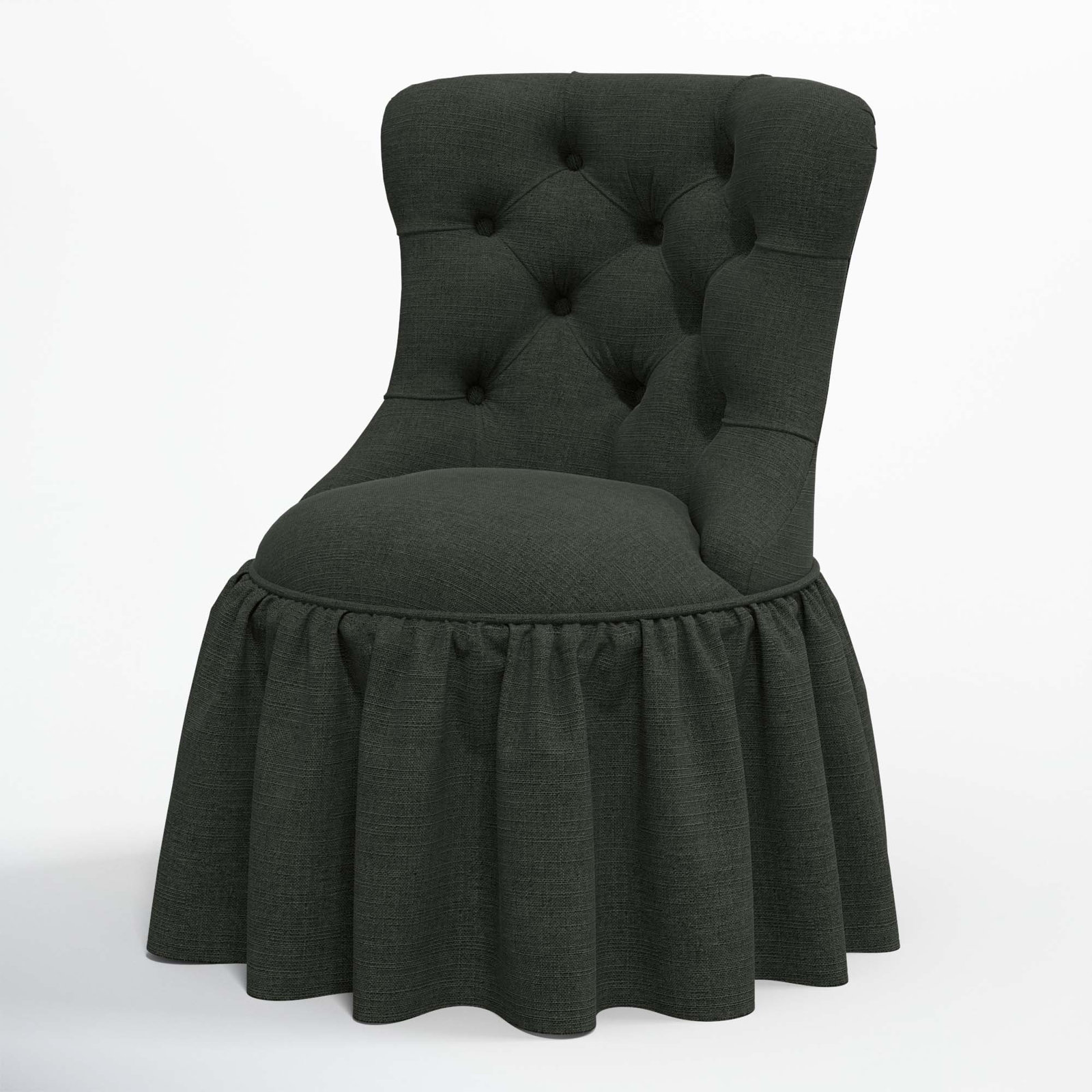 Minnie Side Chair, Classic Black Linen