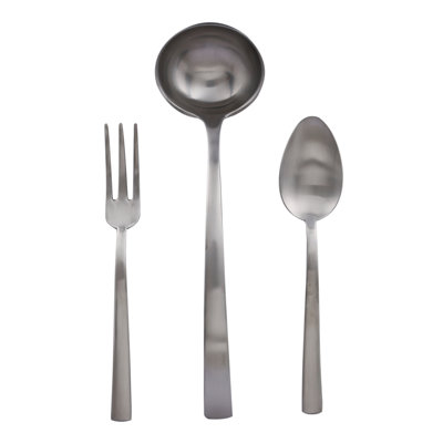 Ensemble de service 3 pièces Levantina (cuillère fourchette et louche) en acier inoxydable