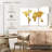 Aliaz World Map Gold Foil I-108092644